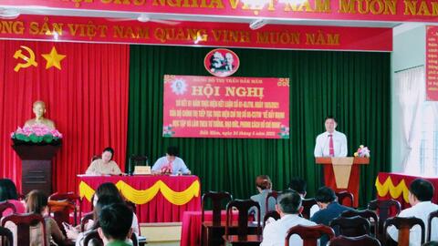 Đảng ủy thị trấn Đắk Mâm: Sơ kết 1 năm thực hiện thực hiện Kết luận số 01-KL/TW của Bộ Chính trị