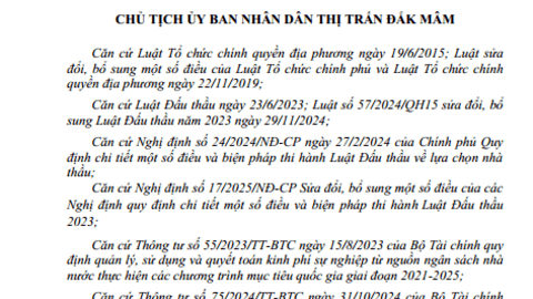 VỀ VIỆC CHỈ ĐỊNH THẦU ĐƠN VỊ NHẬN THẦU GÓI THẦU TƯ VẪN THẨM ĐỊNH HỒ SƠ DỰ THẦU VÀ THẨM ĐỊNH KẾT QUẢ LỰA CHỌN NHÀ THẦU DỰ ÁN: HỒ TRỢ PHÁT TRIỂN SẢN XUẤT CỘNG ĐỒNG TIỂU DỰ ÁN 2 DỰ ÁN 3 CHƯƠNG TRÌNH MTQG